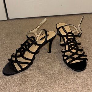 Alex Marie Black Strappy Heels